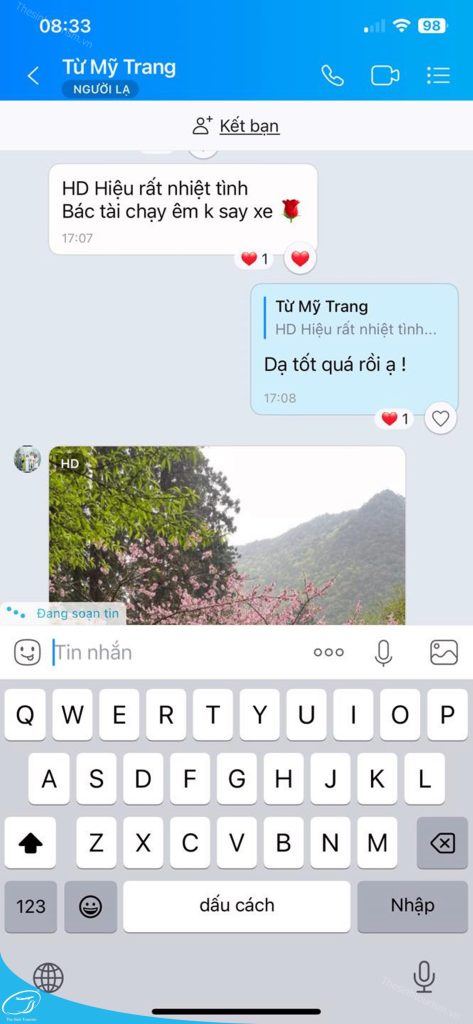 Khách hàng nói gì khi đặt tour tại Thế Sinh Tourist ? 3 du lich the sinh the sinh tourist phan hoi khach hang 009 20241022