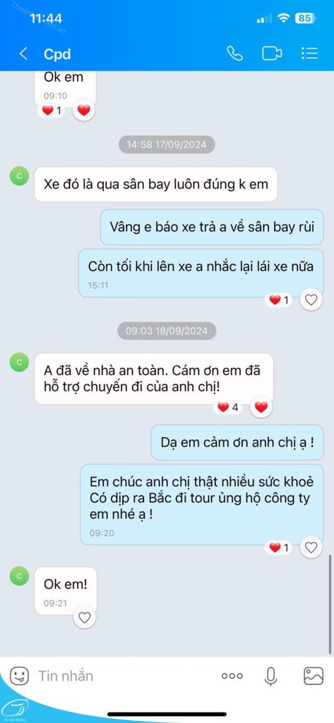 Khách hàng nói gì khi đặt tour tại Thế Sinh Tourist ? 9 du lich the sinh the sinh tourist phan hoi khach hang 018 20241022
