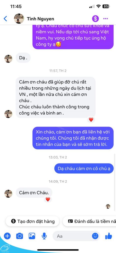 Khách hàng nói gì khi đặt tour tại Thế Sinh Tourist ? 8 du lich the sinh the sinh tourist phan hoi khach hang 019 20241022